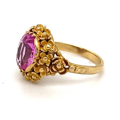 Pink Attitude - Floraler Goldring